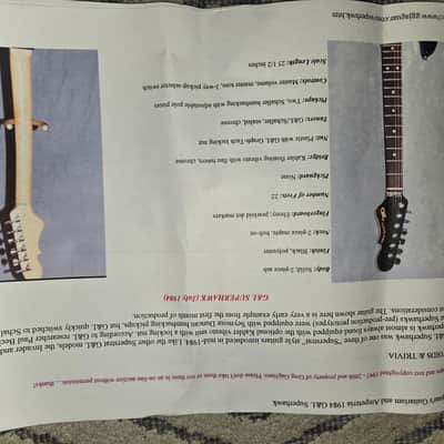 1984 G&L USA Superhawk — Original Owner, First-Year Production, Kahler "Patent Pending" Tremolo, Original Case image 13