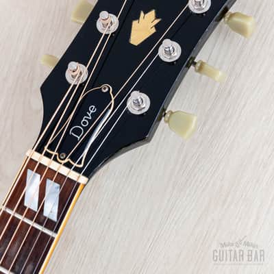1984 Gibson Dove Vintage Dreadnought Acoustic Guitar Ebony w/ Case image 4