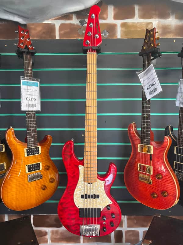 Grassroots Tetsuya Signature 5 String Active Electric Bass Guitar