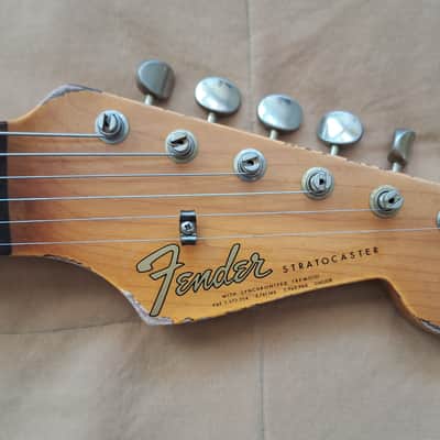 Fender Custom Shop '65 Stratocaster Super Heavy Relic Tahitian Coral Over Sunburst image 20