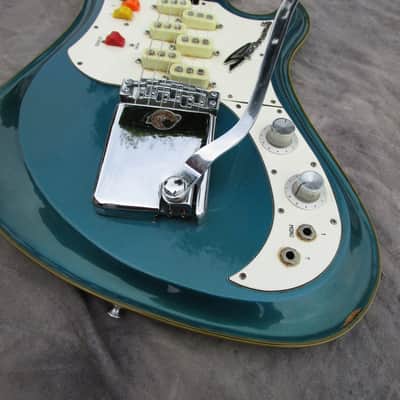 Teisco Spectrum 5 Japan Original 1967 Lake Placid Blue Van Halen image 3