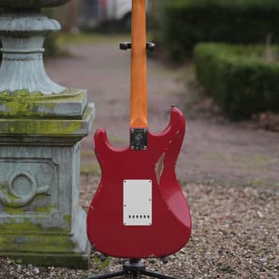 Fender Custom Shop '69 Stratocaster, Relic - Dakota Red over Olympic White image 18