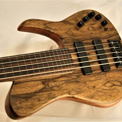 JCR SJ 5 Black Limba Fretless image 8