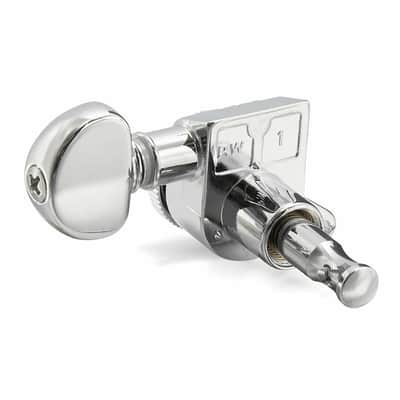 Grover 505C6 Mid-Size Roto-Grip Locking Rotomatic Tuners 6 In-Line, Chrome Finish image 8