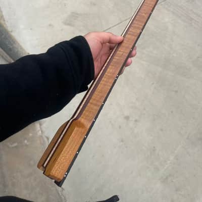 5 piece Headless ss 24frets roasted flame maple electric guitar neck T contour 25.5 spoke truss rod image 4