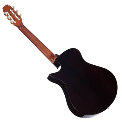 Maestro Guitars Crossover Series Vera - Black - Modern 00 Cutaway Nylon String - Custom Boutique Acoustic Guitar - NEW! image 9