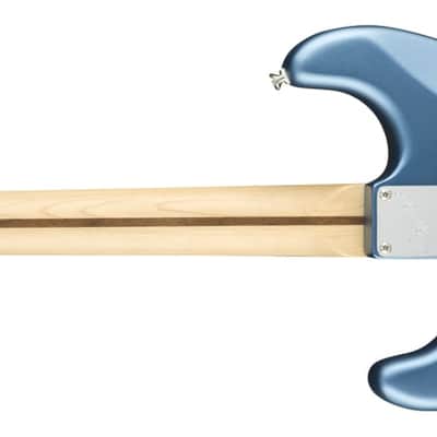 Fender American Performer Stratocaster Guitar, Satin Lake Placid Blue Finish, Maple Fretboard image 6