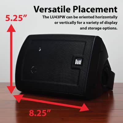 4" 3-Way High Performance Outdoor Indoor Speakers with Powerful Bass, Effortless Mounting Swivel Brackets, All Weather Resistance, Sold in Pair image 3