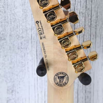ESP LTD '87 Series Mirage Deluxe '87 Solid Body Electric Guitar Metallic Gold image 12