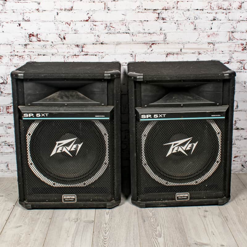 Peavey - SP 5 XT - Pair of Passive Full-Range PA Speakers - 250/500w at 8O, x3093 (USED) image 1