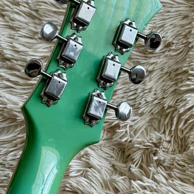 1996 Epiphone Casino Reissue MIK Turquoise Electric Guitar image 8