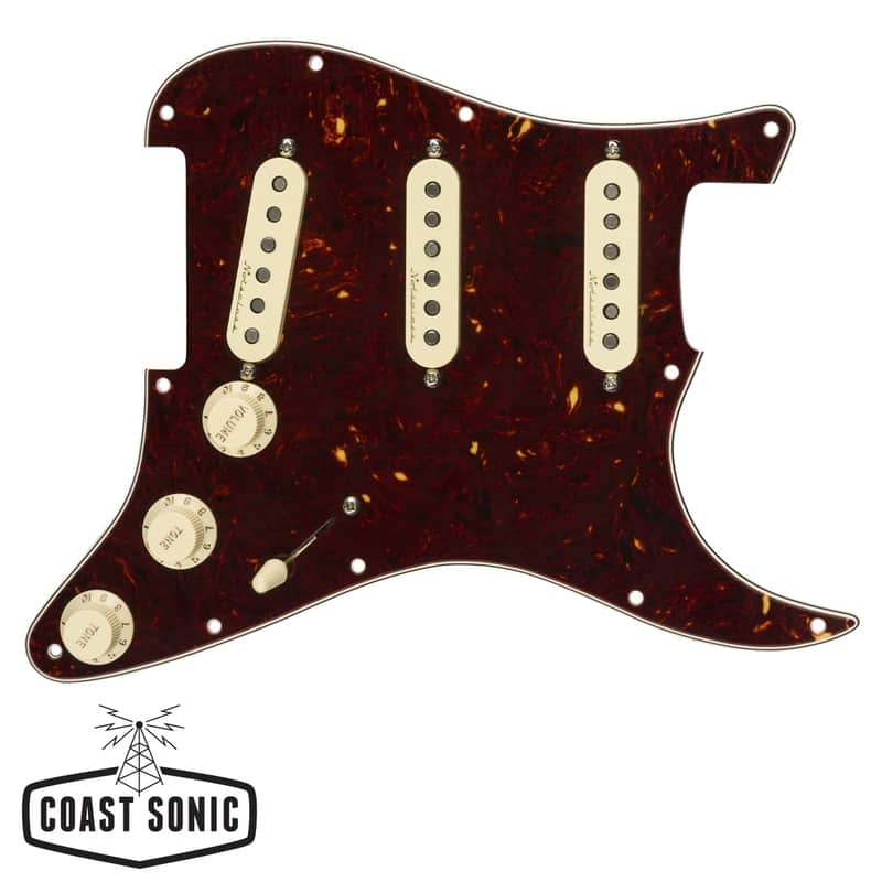 Fender Pre-Wired Strat Pickguard, Vintage Noiseless SSS image 1