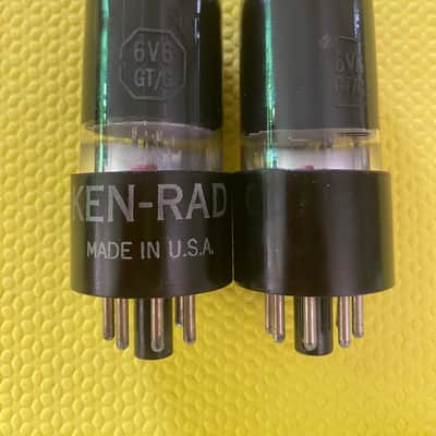 Matched Pair Ken-Rad 6V6 6V6GT Vacuum Tubes Valves image 1
