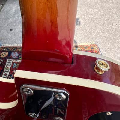 VINTAGE 1970’s MIJ “Lyle” Les Paul Custom Lawsuit Copy Electric Guitar~Cherry Sunburst ~      Matsumoku Factory Japan image 21