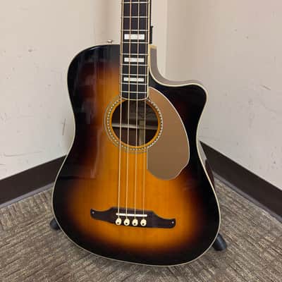 Fender Kingman Acoustic Electric Bass Sunburst w/ HSC B image 2