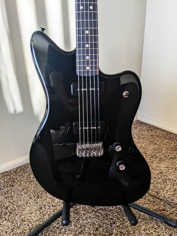 Custom Built Warmoth Jazzmaster 2024 - Gloss Black image 1
