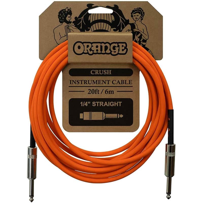 Orange Cables Crush 20ft Instrument Cable Straight to Straight image 1