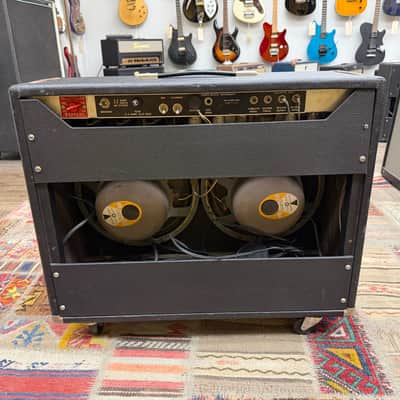 1968 Fender Silverface Twin Reverb Drip Edge 2x12 JBLS image 6