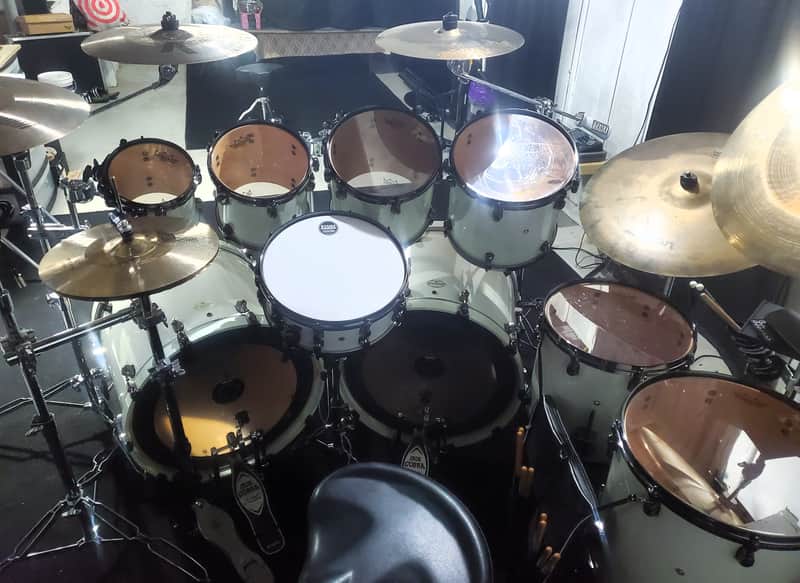 Tama Starclassic Maple, Piano White Lacquer w/ Black Nickel, 8x8