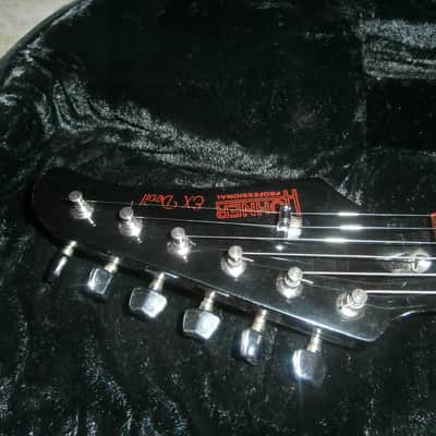 Vintage 1980's Hohner Professional EX Devil Explorer Electric Guitar w/ Case! image 5