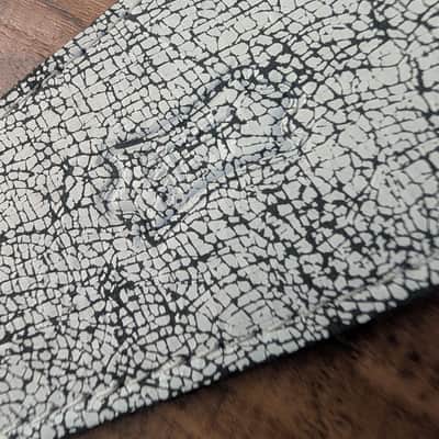 Levy's Guitar Strap 2.5" 2 Sided Black, White Crackle Great Condition image 2