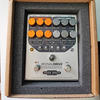 Origin Effects RevivalDrive Custom Ghosting Overdrive with Secondary EQ Controls 2010s - Silver/Orange image 2