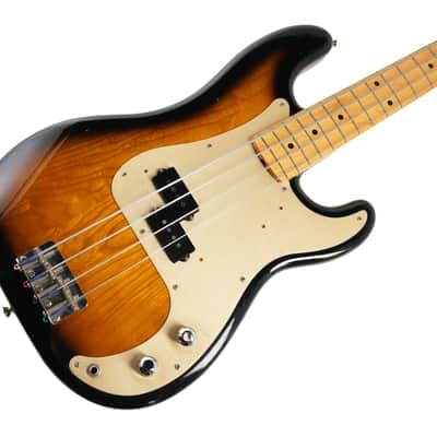 1982 Fender Japan Precision Bass '57 Reissue (PB57) - Two-Tone Sunburst - Gold Anodized Pickguard - Documented Studio Use by Max Martin & Marino Stoess image 20