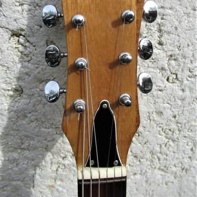 Rhythmline Mosrite Copy Guitar,  1960's  Japan, Sunburst, Case, Beautiful image 3