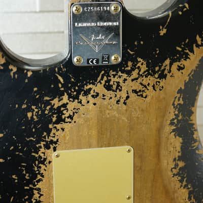 Fender Custom Shop 2025 LTD Roasted Bighead 1966 Stratocaster Super Heavy Relic - Aged Black image 8