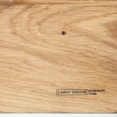2 Many Synths Solid Oak 9U 104HP Eurorack case with lid! image 10