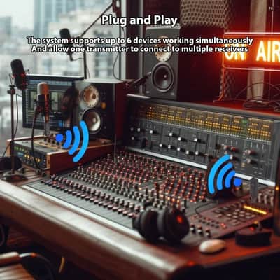 M-VAVE WP-7 Wireless Microphone System XLR Transmitter Receiver for Dynamic Microphones Dual-channel,price include the import duty to US buyer image 8