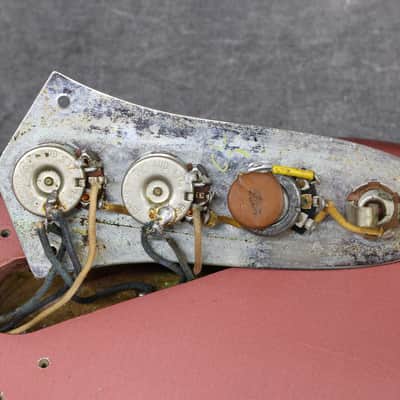 1966 Fender Jazz Bass - Burgundy Mist Refinish image 25