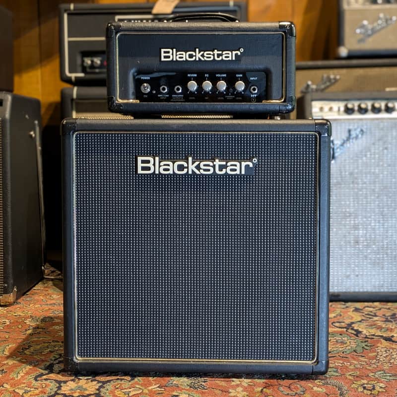 Blackstar HT-1RH 1-Watt Guitar Amp Head + Blackstar HT-110 Cabinet image 1