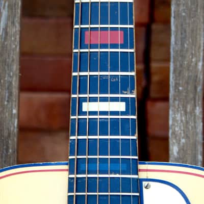 Liberty/Kay/Harmony Archtop 40's/50's Red/Blue and Buttercream Patriotic Gem! image 7