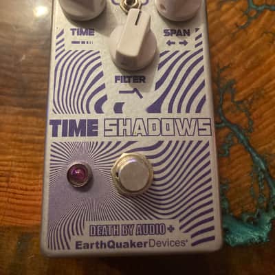 EarthQuaker Devices / Death By Audio Time Shadows Subharmonic Multi-Delay Resonator 2020 - Silver / Purple image 1