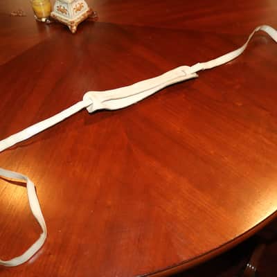 unkown Vintage Leather Strap  1960's  - White image 1