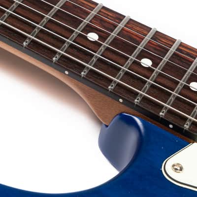 EART YMX-SG3,Roasted Book-match Mahogany Solid Body,22 Stainless Steel Frets,6-Point Synchronized Tremolo image 5