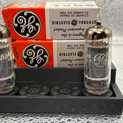 Amplitrex tested GE 7044 7119 5687 Vacuum Tube Pair dated September 1979 image 3