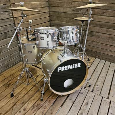 Drum Kit Premier Cabria MK2 Silver Complete USED! RKCAB040626 image 3