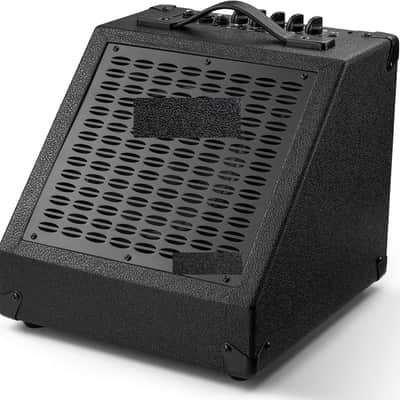 Electric Drum Amp 40W Professional Amplifier Speaker, 3 Inputs 3 Band EQ Wireless Electronic Drum Monitor, Keyboard Speaker Includes Power Cable, Black image 1