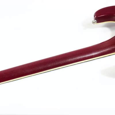 1988 Mosrite USA Semie Moseley Signed V63 Model Ruby Dust Rare SET-NECK Side Jack Model MINTY w Paperwork! image 15