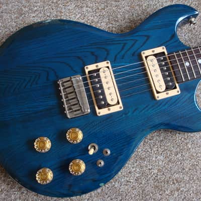 Aria Pro II CS-350 Cardinal 1982 See Thru Blue. Matsumoku | Reverb