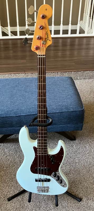 Fender American Original '60s Jazz Bass with Rosewood Fretboare 2019 - 2022 - Sonic Blue image 1