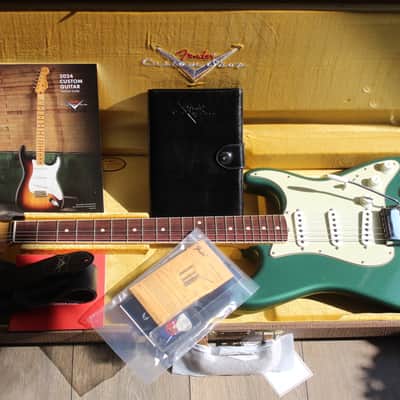 FENDER Custom Shop 1960 Strat Closet Classic Journeyman, Aged Sherwood Green Metallic, HARDCASE, 3, 60 KG image 15