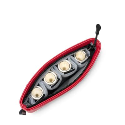 Protec Slim Pouch for 4 French Horn Mouthpieces Color:Red image 5