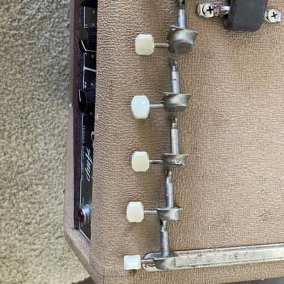 Fender 1960’s vintage full set “F” tuners with plastic buttons. image 2