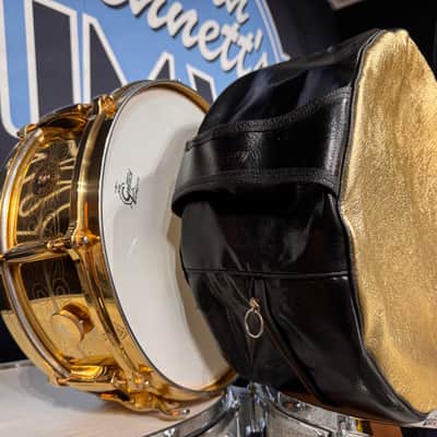 Gretsch 4160G, 1960s 24K Gold Engraved, 14x5" Snare Drum. Original Gold Case. Excellent!! image 3