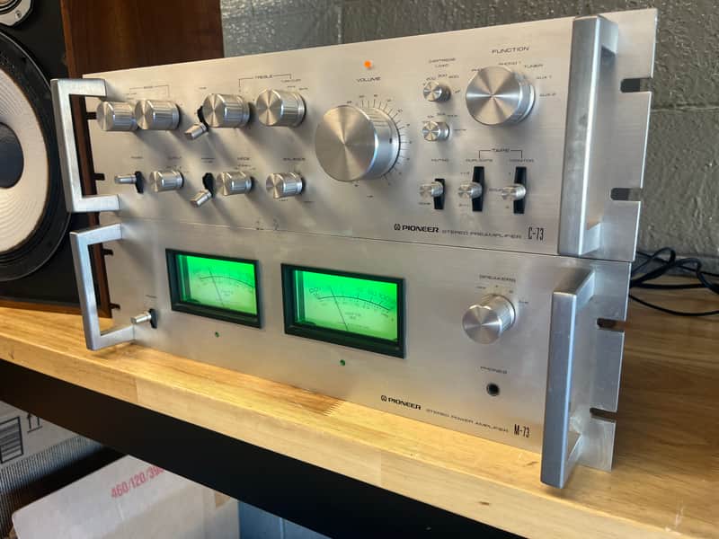 Pioneer SPEC M73 Power Amplifier and C73 Control Amplifier | Reverb