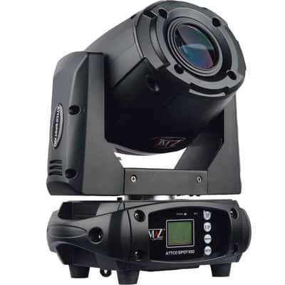 JMAZ Lighting JZ3009 Attco Spot 100 Black DJ LED DMX Moving Head Lights 4 Pack image 2