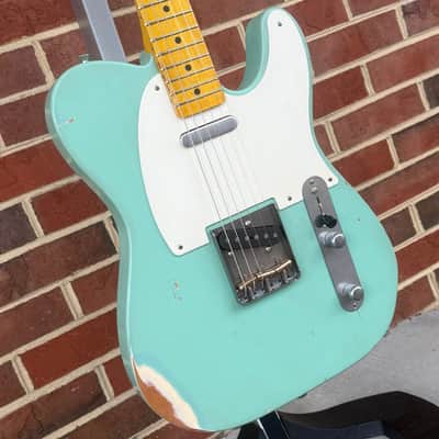 Nash T-57, Surf Green, Medium Aging, Alder Body, Maple Neck & Fretboard, Lollar Pickups, Hardshell Case image 3
